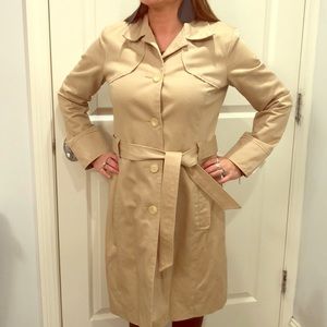 Tan Belted Trench Coat
